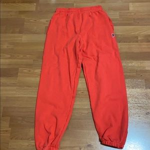 Victoria Secret Pink sweat pants in red